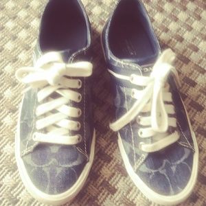 Blue Coach Sneakers Size 7
